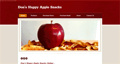 Desktop Screenshot of happyapplesnacks.com